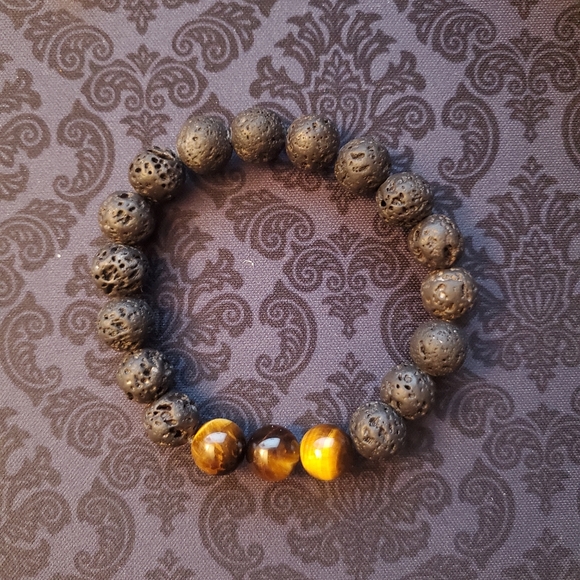 Tiger eye and lava - Picture 3 of 3